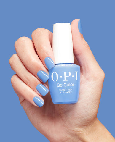 Gel Nail Polish Blue Them All Away