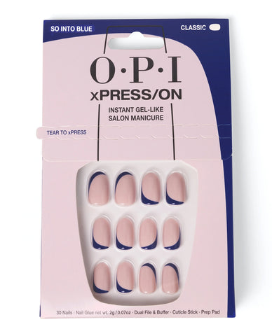 xPRESS/ON Nail Art So Into Blue