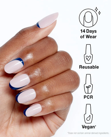 xPRESS/ON Nail Art So Into Blue