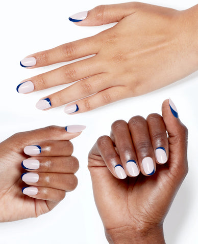 xPRESS/ON Nail Art So Into Blue